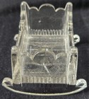 Co-operative Flint Glass Co Eapg Salt Cellar Rocking Baby Crib Cradle C1890 Rare