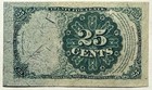 Usa - Fractional Currency 25 Cents 5th Issue  Fr  1309     Xf Civil War Era Note 