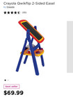 New  Crayola Qwikflip 2-sided Easel Kids Magnetic Dry-erase Board W  Chalkboard