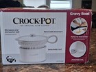 New Sealed Crock Pot Ceramic Gravy Boat Electric Gravy syrup Warmer 2 25 Cup
