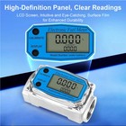 Digital Electronic Turbine Fuel Flow Meter G3 4-g2 Diesel Petrol Water Lcd Gauge