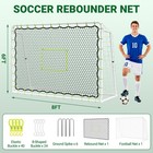 Naizea 2 In 1 Soccer Rebounder Net   Soccer Goal  Soccer Goal Rebounder