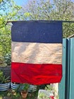 Vintage French Flag On Stick Tricolour