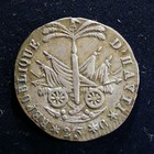 Foreign Silver Coin - Haiti  25 Centimes   1817   Km-15 2  Nice Vf-xf Condition
