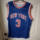 John Starks  3 New York Knicks Nba Basketball Jersey Blue orange white Mens Xl