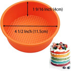 1 4pcs 5 Inch Small Disc Silicone Cake Moulds dishwasher Safety Baking