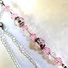 Hanging Crystal Ball Leaded Prism Sun Catcher 30mm Pink Bead Hanger Feng Shui
