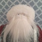 Woof   Poof Plush Santa Claus Shelf Sitter Doll 2009 16  Christmas Red Plaid