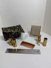 Vintage Compact W  Mirror  Lipstick  Parfum  Comb In A Vanity Fabric Case - 442