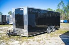 New 2027 8 5 X 18 V Nosed Enclosed Cargo With Ramp Door 