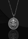 American Chief Oxidized 925 Sterling Silver Pendant Necklace Duty Free