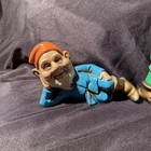 Vintage Elf Gnome Christmas Garden Plaster Mache Chalkware 5    6    Figurines Japan