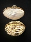 2 Antique Victorian Shell Mother Of Pearl Trinket Pill Snuff Boxes