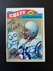 Glenn Doughty Signed 1977 Topps Card Indianapolis Colts Autograph Coa To Mark