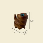 Adorable Tiny Wood Cat Desk Figurine 1 25 Inch
