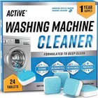 Washing Machine Cleaner Descaler 24 Pack - Deep Cleaning Tablets For He Front