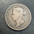 1872h Canada 25 Cents Silver Coin Queen Victoria Pls See Pictures For Condition
