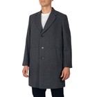 Alpine Swiss Luke Mens Wool Blend Overcoat Single Breasted Coat Tailored Topcoat