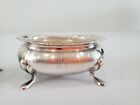 Antique H Sterling Silver Pepper Shaker And Salt Dish 