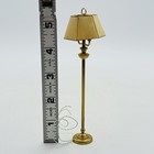 Vintage Miniature Dollhouse Artisan Brass Floor Lamp 12v Plug In