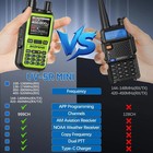 Radio Uv-5r Mini Ham Radio Handheld Long Range Walkie Talkies Rechargeable Noaa 