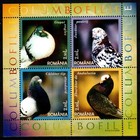 Romania 2005  Mi 6001-4 bl 366  Sc 4765  Complete Lot Of 6  Birds  Pigeon  Mnh 
