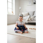 New Baby Girl Dress Set With Matching Headband Underwear Size 6 To 9 Months 