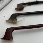 3 Lot Vintage antique Violin Bows Two Unbranded   One Japan 28    29    26   