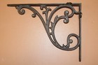 1 - Large Scrollwork Design Mailbox Post Corbel Solid Cast Iron  16 Inch  B-85