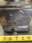 Antique Primitive Wood Box Coffee Grinder Hand Crank Cast Iron Mill