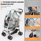 Clear Pet Stroller Rain Cover Waterproof Rain Cover For Stroller Eva Pet Travel