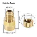 Brass Pipe Fitting  1 2 -20unf Flare Male To 1 4npt Female Thread  2pcs