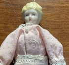 Antique Bisque Victorian Miniature Dollhouse Doll 6in 