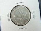 1904 H 20 Cent Coin Canada Edward Vii Newfoundland  925 Silver Vf Grade