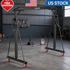 Portable Gantry Crane 1 Ton 2200 Lbs  Adjustable Steel Lift Crane With Locking