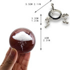 Hdcrystalgifts 3d Lightning Cloud Crystal Decorative Ball Paperweight With Free