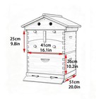 Automatic Auto Reaping Beehive Kit  Wax   coated Fir Wood Beehouse For Beginner