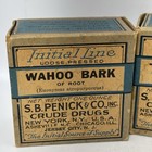 Vtg Initial Line Crude Drugs S B Penick Plant Apothecary Medicine Boxes Full