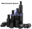 25 50 100pcs Black Plastic Nylon Hex Column Standoff Support Spacer Screw Nut M3