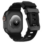 Sports Silicone Wrist Band Trail Strap For Apple Watch Series 42 44 45 46 49mm