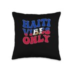 Haiti Haitian Flag Day Throw Pillow 16x16