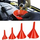 4 Plastic Funnel Set Auto Home Kitchen Garden Engine Oil Water Tool 2  3  4  5 