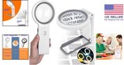 Versatile 30x 10x Magnifying Glass With Light - Essential For Low Vision Needs