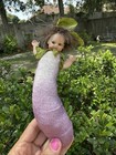 Rare Mark Roberts Fairy Baby Purple Velvet Eggplant Ornament Pixie