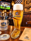 Weihenstephan Brewery World Cup Soccer Cleated Shoe 20 Oz  Beer Glass Germany 