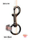 316 Stainless Steel Bolt Action Swivel Snap Hook Clasp With 1 1 8  Eye  4 1 8 