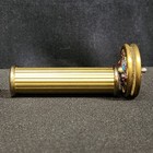 Vintage Sheryl Koch Mini Minature Brass 2 Wheel Kaleidoscope With Wood Base