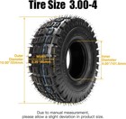 3 00-4 260 X 85 10x3 9x3 50-4 Tires Knobby Tread Tube Kit For E300 E325 Go Kart