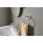 Banbury  Art Deco Metal Towel Ring In Chrome By Moen