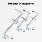 I-mart 3 Pcs Offset Screwdriver Set - Right Angle Phillips And Flat Head  90 Deg